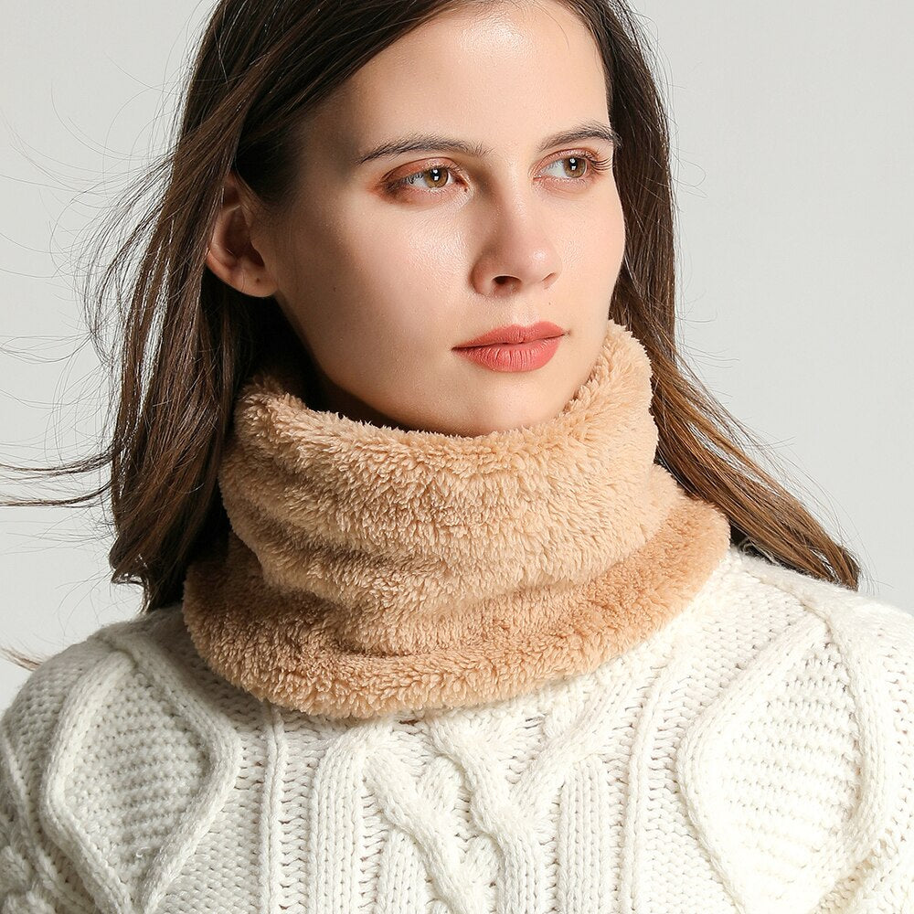 Solid Thick Plush Ring Scarf - Executive-Skincare