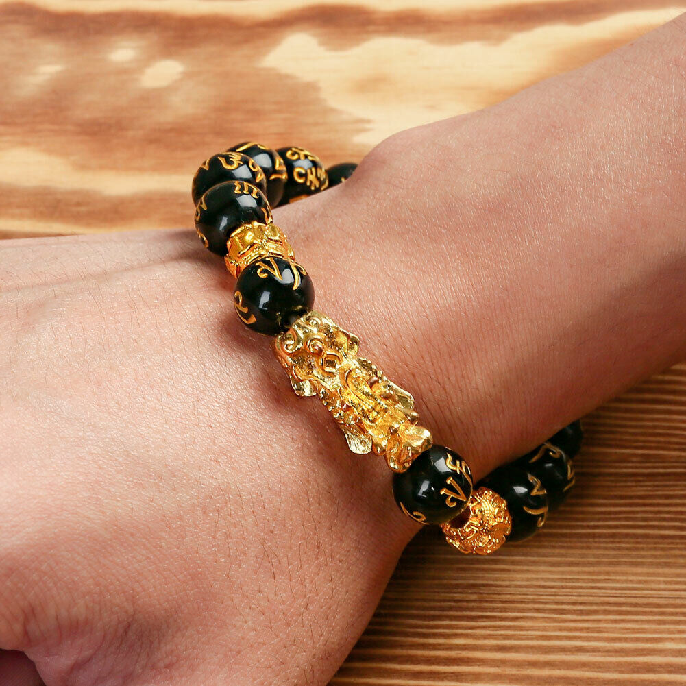 The Wealth Attractor Feng Shui Black Obsidian Bracelet - Executive-Skincare