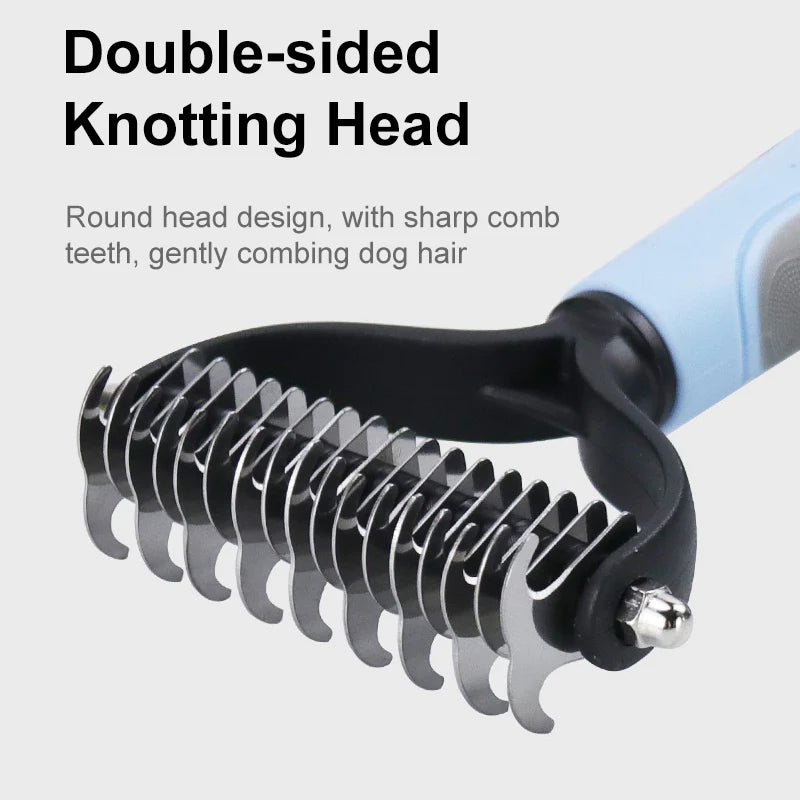 Dog Brush Pet Dog Hair Remover Cat Comb Grooming and Care Brush for Matted Long Hair and Short Hair Curly Dog Supplies