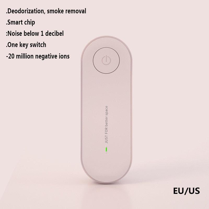 Portable Air Purifier Anion Air Purification Xiomi Air Freshener Ionizer Cleaner Dust Cigarette Smoke Remover Toilet Deodorant - Image #3