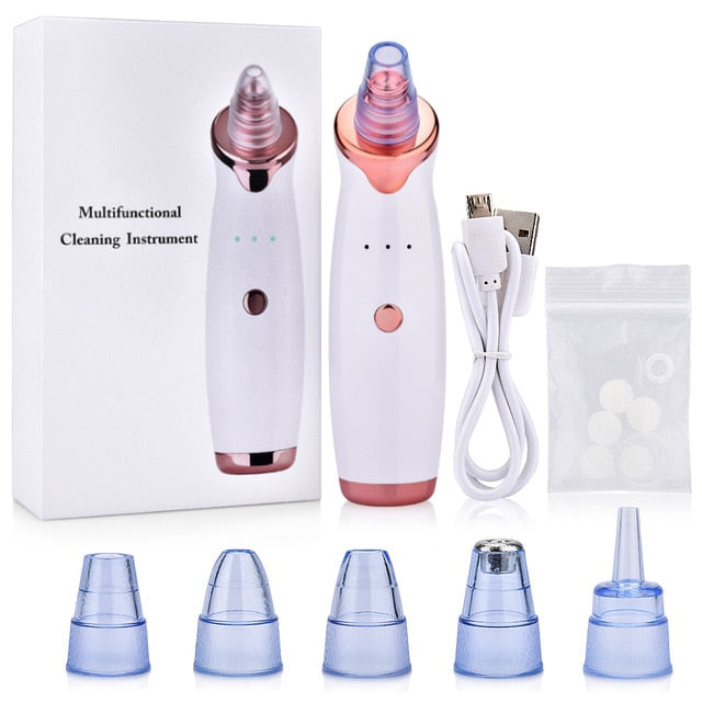 Blackhead Remover Vacuum Pore Cleaner Suction Cleaning Face Care Black Head Cleaner Acne Extractor Diamond Microdermabrasion - Executive-Skincare