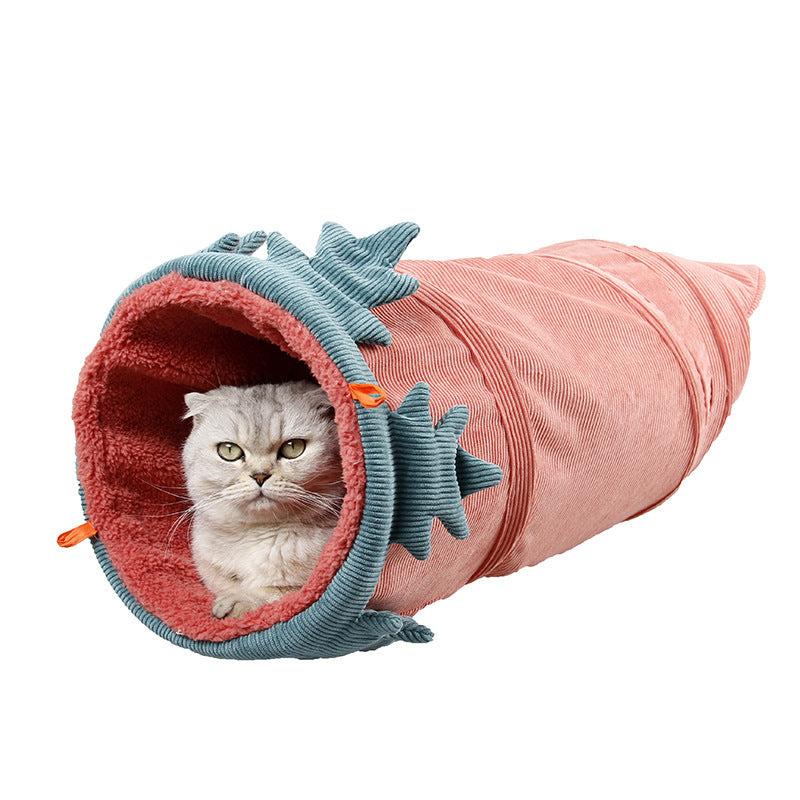 Creative Fruit Funny Pet Cat Tunnel Toys - Executive-Skincare