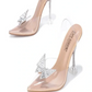 Slingback Clear Butterfly  Heels Ladies Shoes - Executive-Skincare