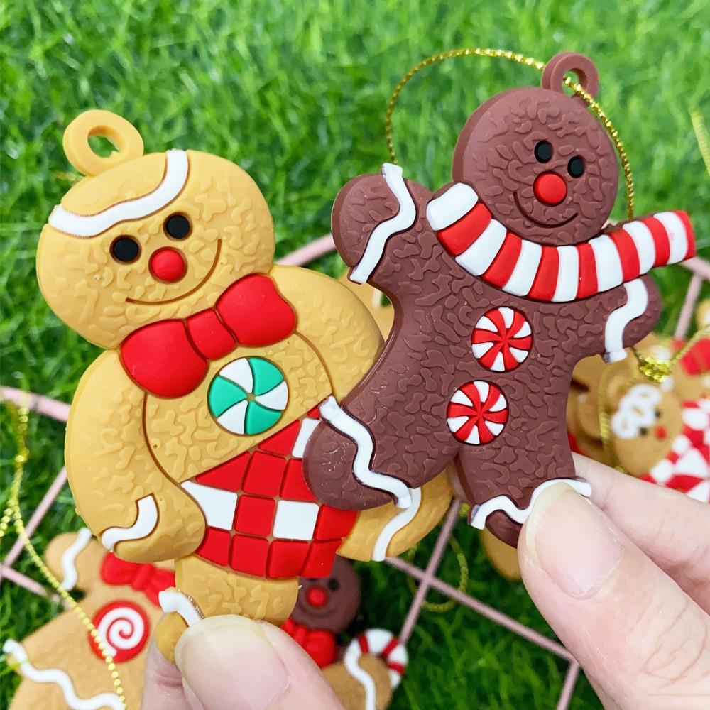 Gingerbread Christmas Pendant Xmas Tree Drop Ornament - Executive-Skincare