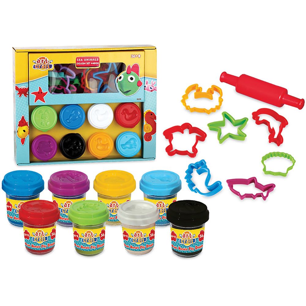 Dede Art Craft Marine Animals Dough Set, 16 Pieces, 8 Different - Executive-Skincare