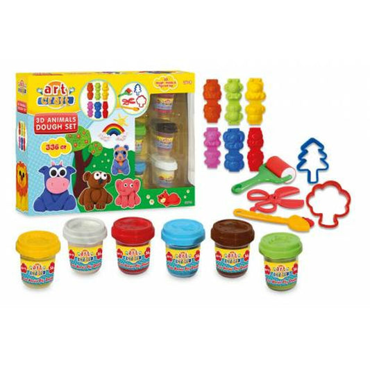 Dede 3D Animals Dough Set, Scissors and Shaped Molds, Suitable for - Executive-Skincare