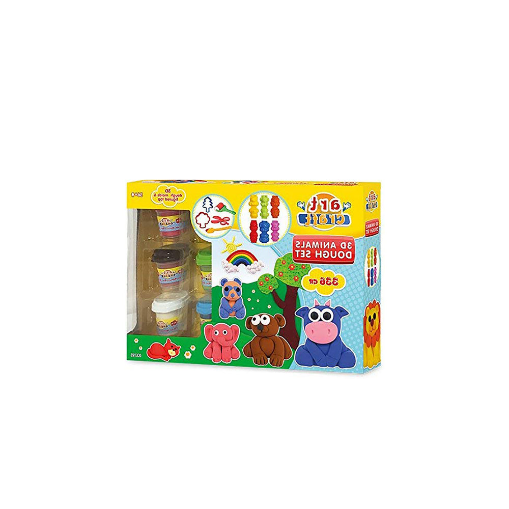 Dede 3D Animals Dough Set, Scissors and Shaped Molds, Suitable for - Executive-Skincare