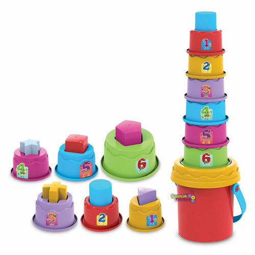 Dede Happy Towers Educational Toy Set , Educational, Colorful, 12 - Executive-Skincare