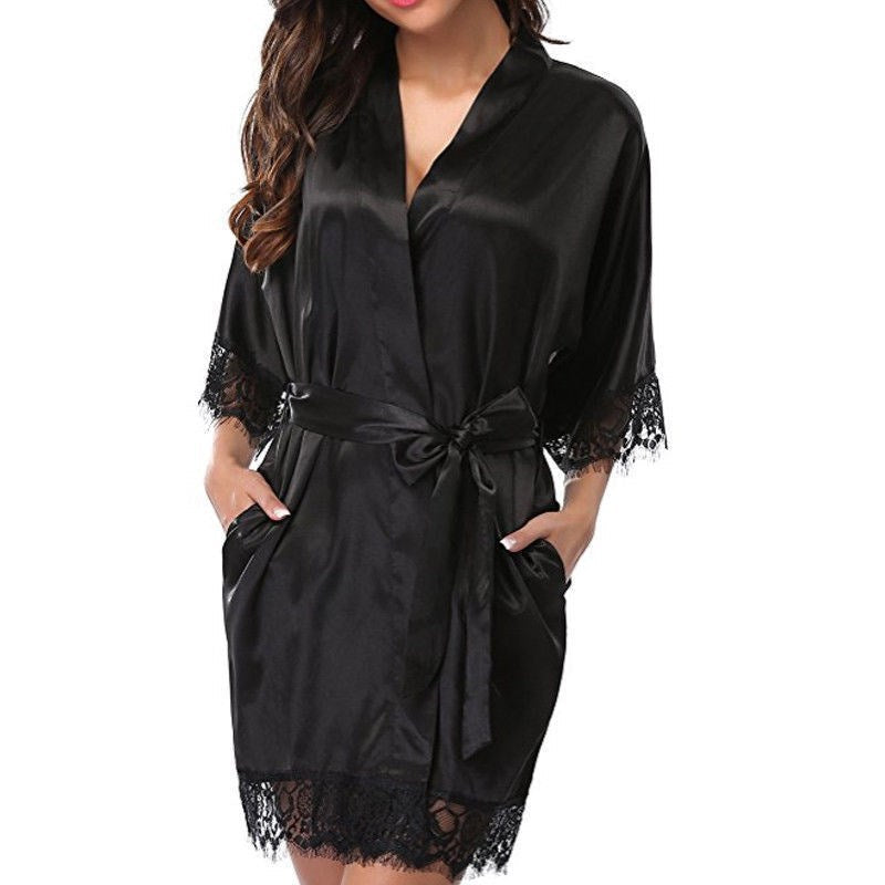 Sexy Kimono Style Silk Robe - Executive-Skincare