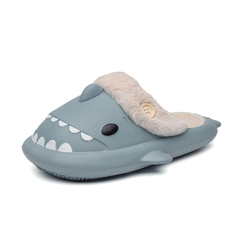 Funny Shark Furry Slides - Executive-Skincare