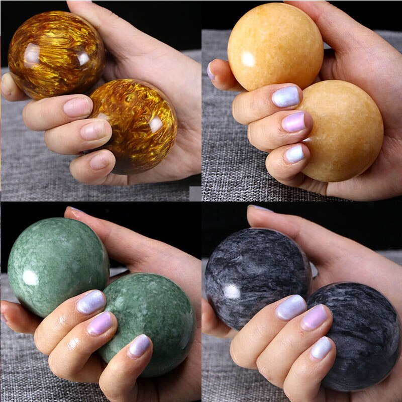 50mm Natural Jade Baoding Balls - Executive-Skincare