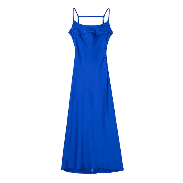 Satin Sleeveless Dress - Executive-Skincare