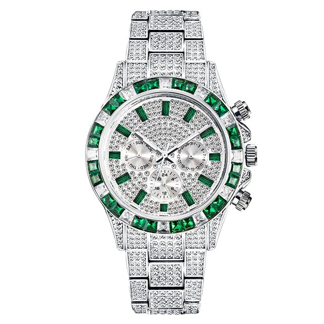 Men's Diamond Calendar Watches - Executive-Skincare