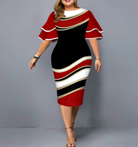 Elegant Dress Plus Size - Executive-Skincare