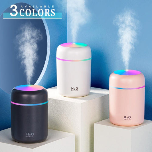 Humidifier Portable USB Ultrasonic Colorful Cup Aroma Diffuser Cool Mist Maker Air Humidifier Purifier With Light For Car Home - Image #1