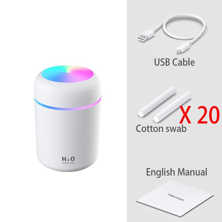 300ml H2O Air Humidifier Portable Mini USB Aroma Diffuser With Cool Mist For Bedroom Home Car Plants Purifier Humificador - Image #11