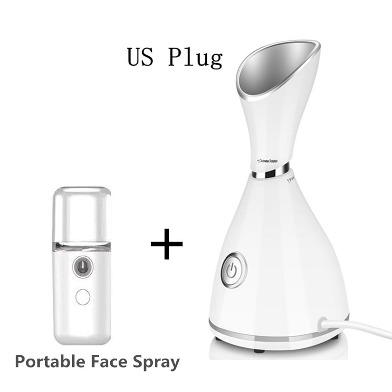 Face Steamer Machine SPA Sprayer Sauna Facial Humidifier Skin Care Facial Vaporizer Vapeur Visage Nebulizador Limpiador Digester - Executive-Skincare