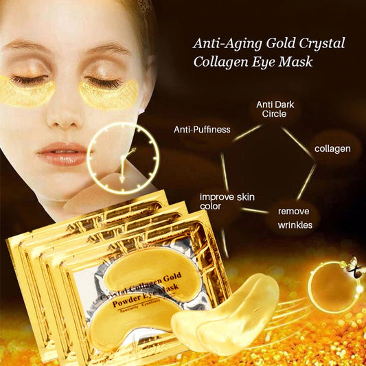 Crystal Collagen Gold Eye Mask Anti-Aging Dark Circles Acne Beauty Patches - Executive-Skincare