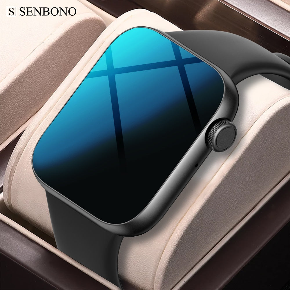 SENBONO New Men&#39;s Smartwatch Bluetooth Answer Dial Call Watch 120+ Sport Modes Waterproof Smart Watch Men Women for IOS Android - Executive-Skincare