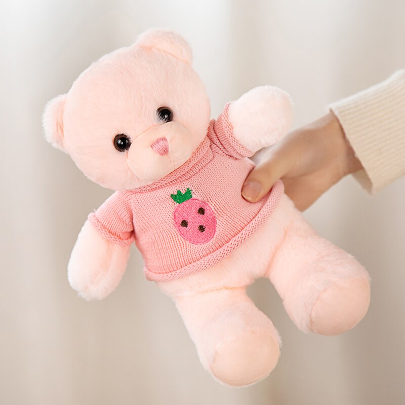 Lovely Coloured Fruits Bear Plush Toys Stuffed Teddy Bear Soft Animal Pillow Wedding Gifts Baby Dolls Birthday Gift Child Kids - Executive-Skincare