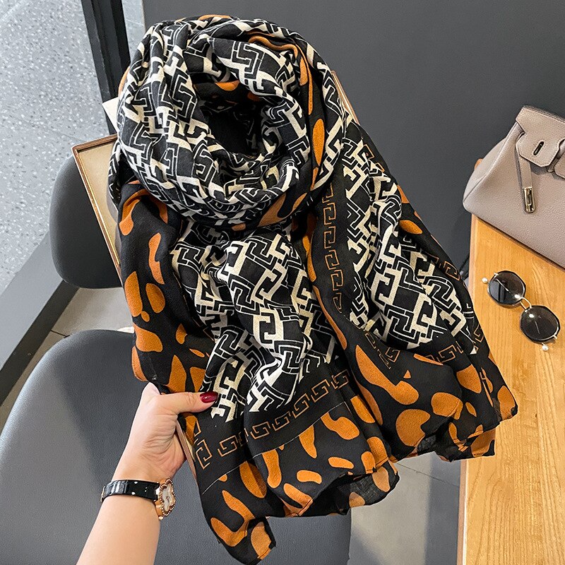 2022 New Women Cotton Scarf Winter Warm Neck Shawls and Wraps Blanket Scarfs Hijabs Headband Pashmina Female Store Foulard - Executive-Skincare