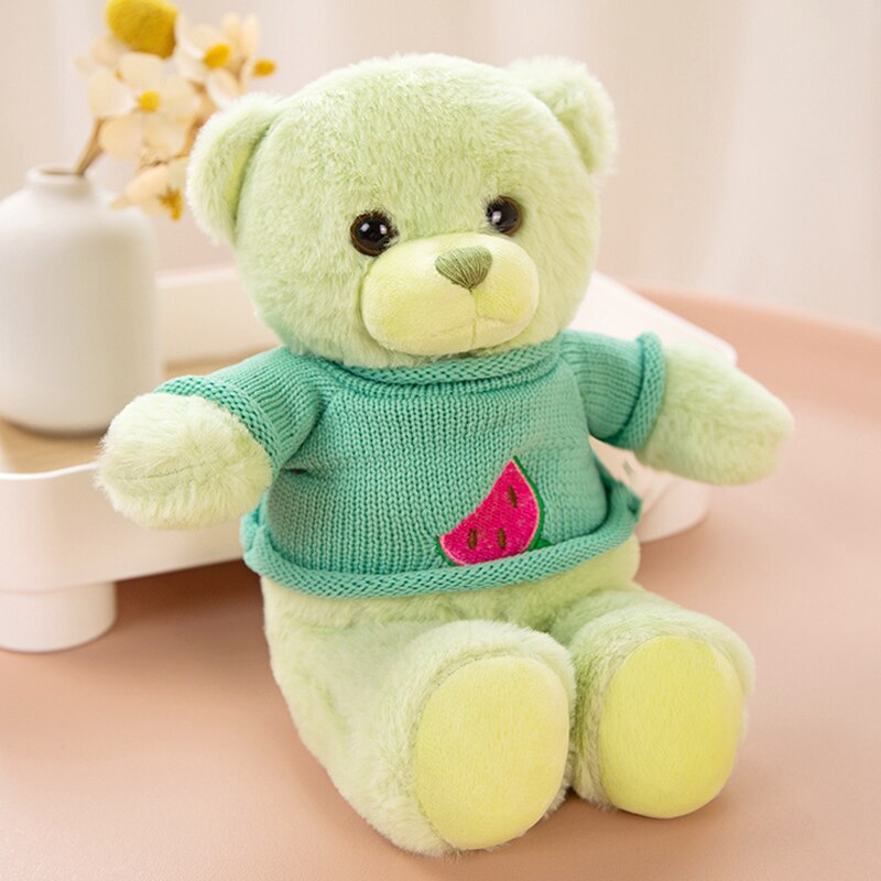 Lovely Coloured Fruits Bear Plush Toys Stuffed Teddy Bear Soft Animal Pillow Wedding Gifts Baby Dolls Birthday Gift Child Kids - Executive-Skincare