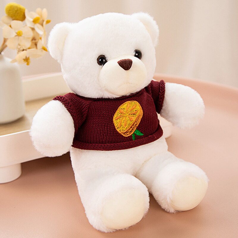 Lovely Coloured Fruits Bear Plush Toys Stuffed Teddy Bear Soft Animal Pillow Wedding Gifts Baby Dolls Birthday Gift Child Kids - Executive-Skincare