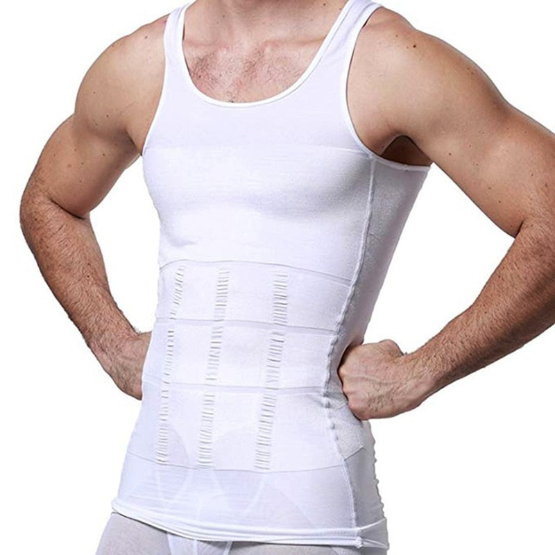 Slimming Vest Men&#39;s Slimming Underwear Body Shaper Waist Cincher Corset Men Shaper Vest Body Slimming Tummy Belly Body Shapewear - Executive Quality Store