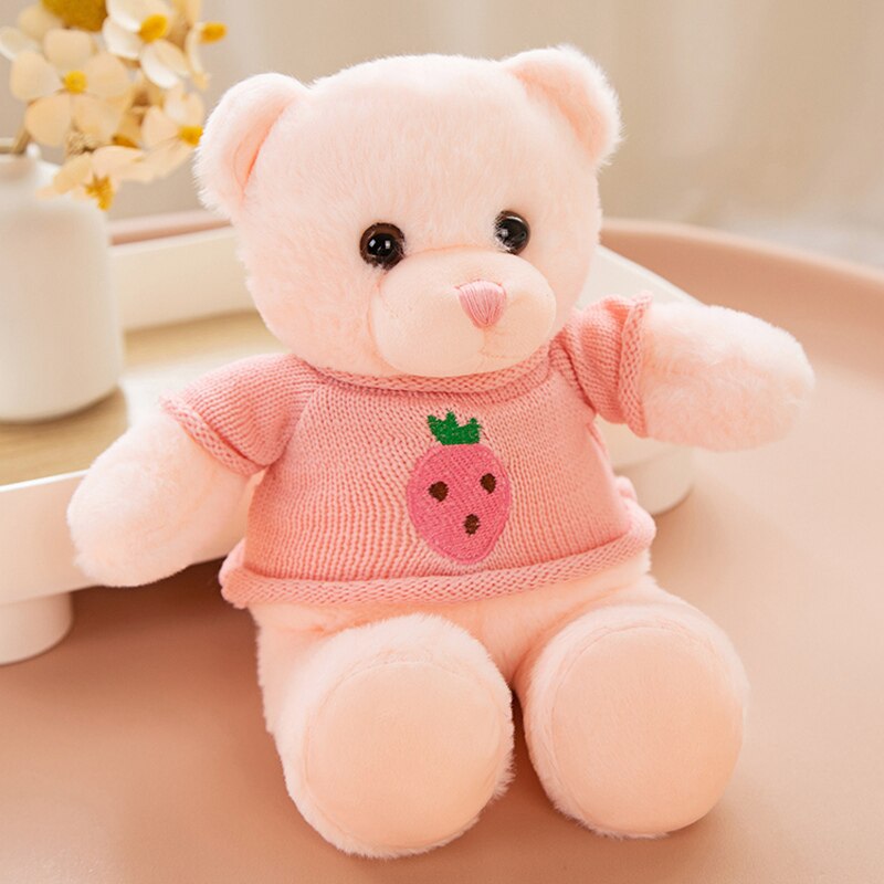 Lovely Coloured Fruits Bear Plush Toys Stuffed Teddy Bear Soft Animal Pillow Wedding Gifts Baby Dolls Birthday Gift Child Kids - Executive-Skincare