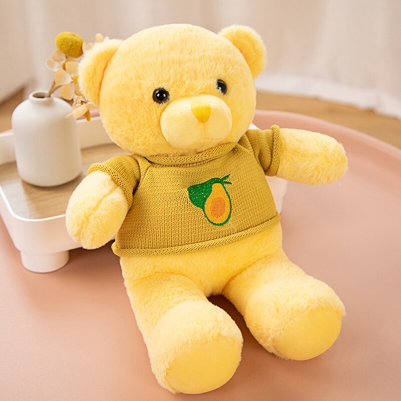 Lovely Coloured Fruits Bear Plush Toys Stuffed Teddy Bear Soft Animal Pillow Wedding Gifts Baby Dolls Birthday Gift Child Kids - Executive-Skincare