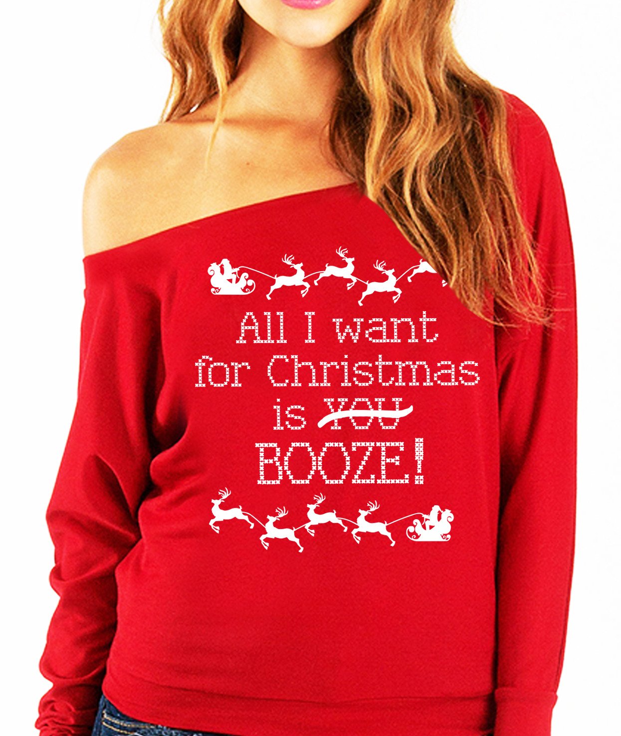 All I Want for Christmas is B00ZE! Slouchy Red - Executive-Skincare