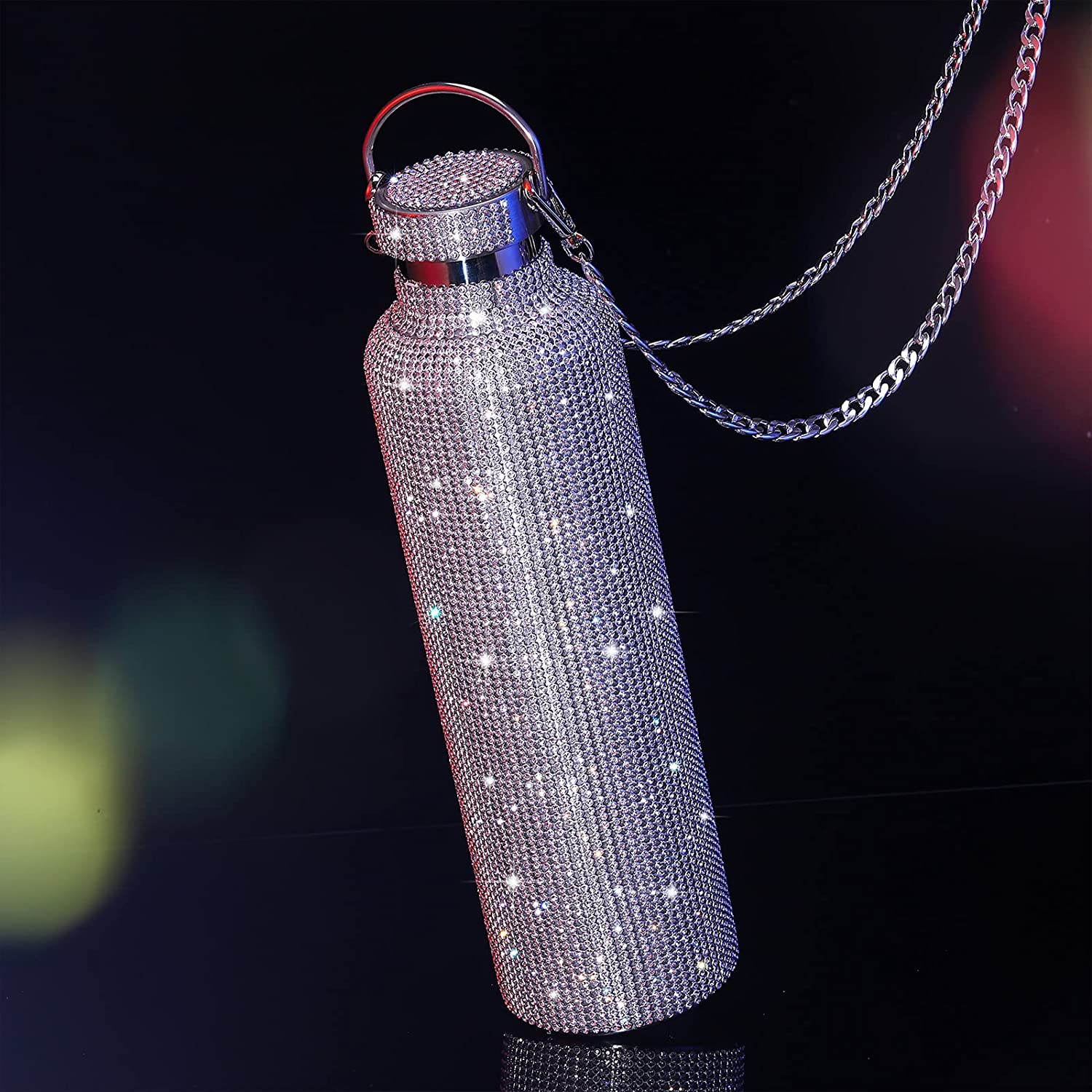 Stainless Steel Diamond Water Bottle - Executive-Skincare