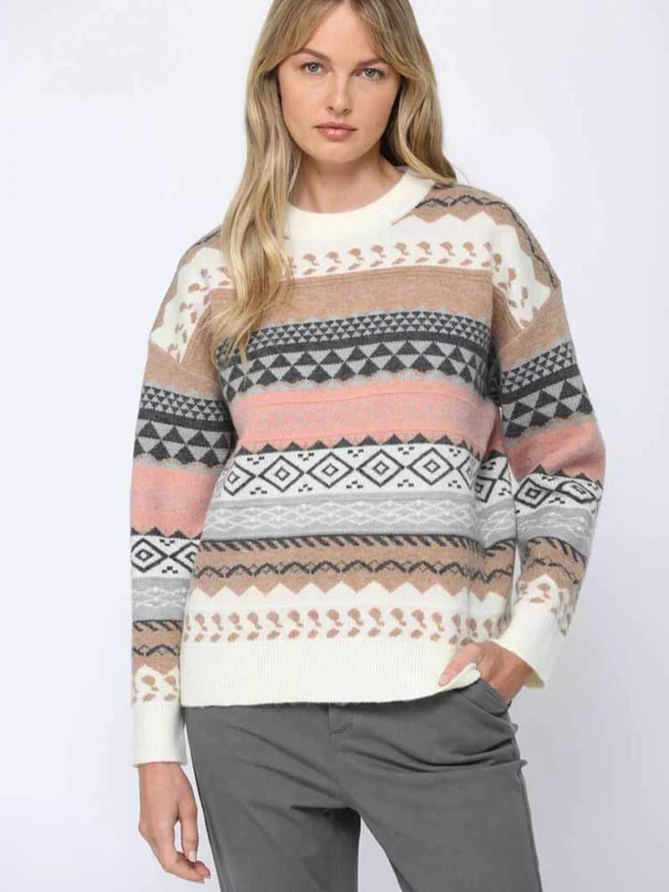 Geometric Knit Sweater - Executive-Skincare