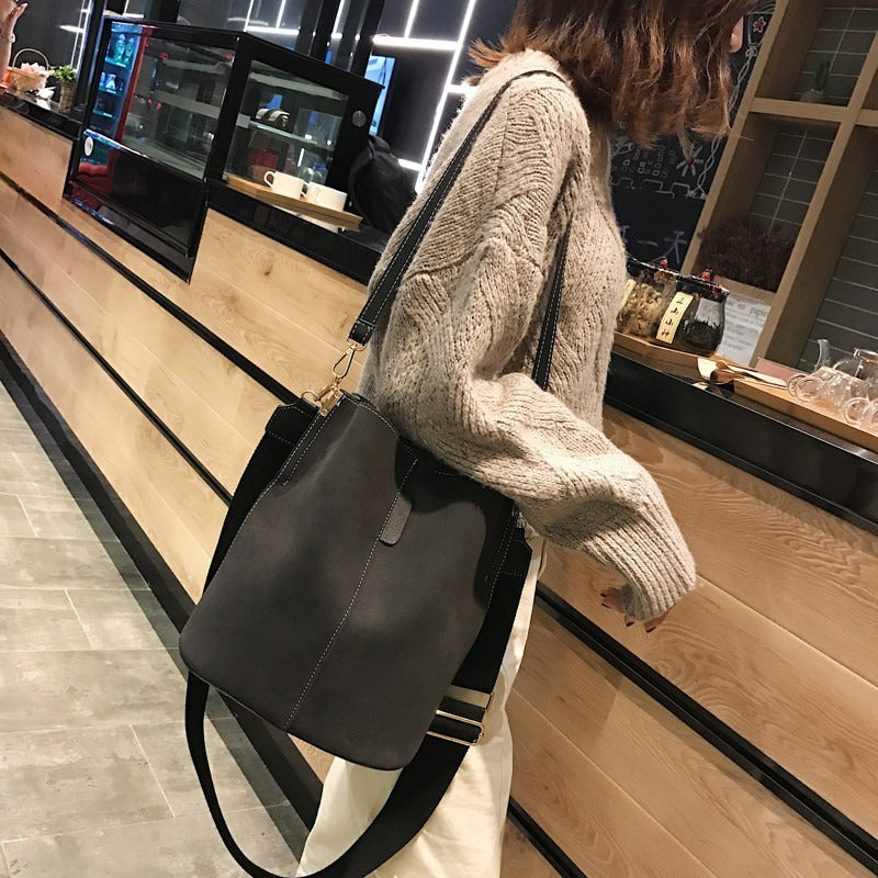 Brand Design Luxury Ladies Bucket Pu Shoulder Bag Single Shoulder - Executive-Skincare