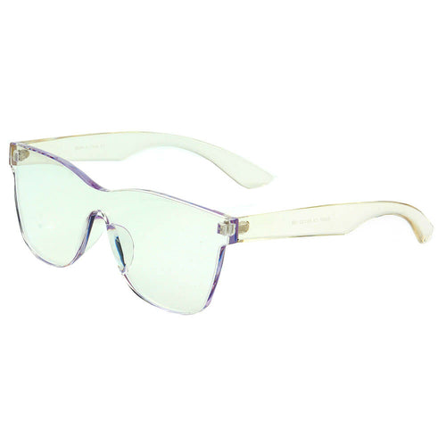 LEMOORE | S2057 - Retro Flat Lens Candy Color Square Rimless Tinted - Executive-Skincare