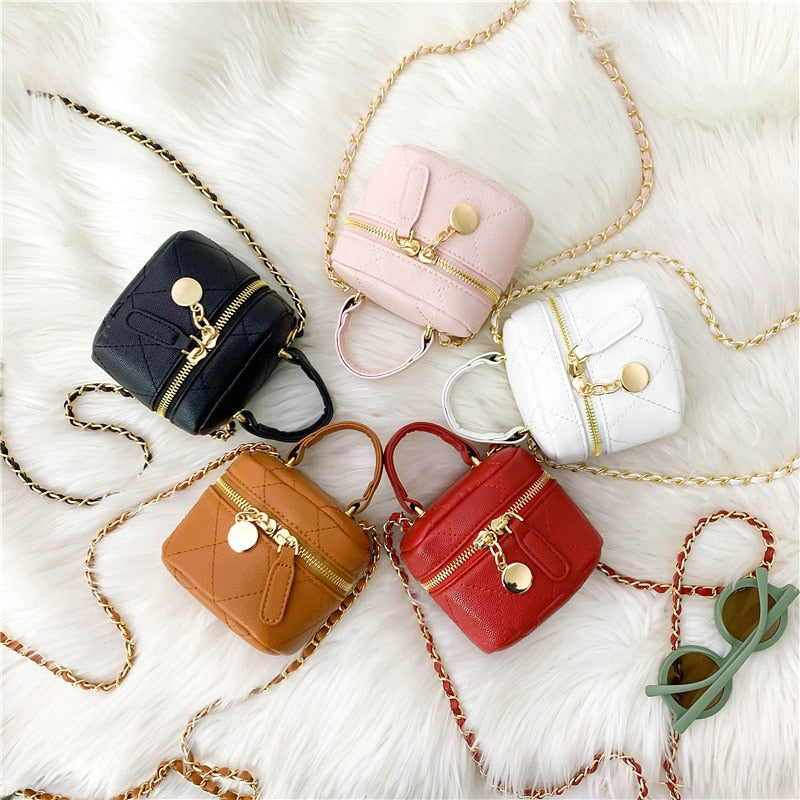 Children's Crossbody Bags Fashion Patent Leather Cute Little Girls