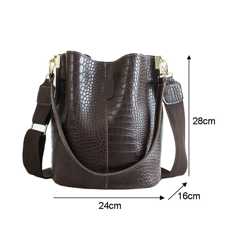 Crocodile Pattern Crossbody Bag for Women Shoulder Bag Brand Designer - Executive-Skincare