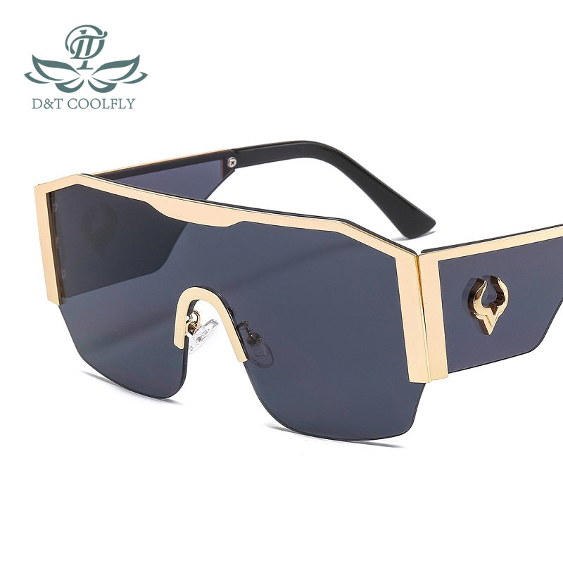 D&t 2021 New Fashion Shield Sunglasses Men Women High Quality Luxury - Executive-Skincare