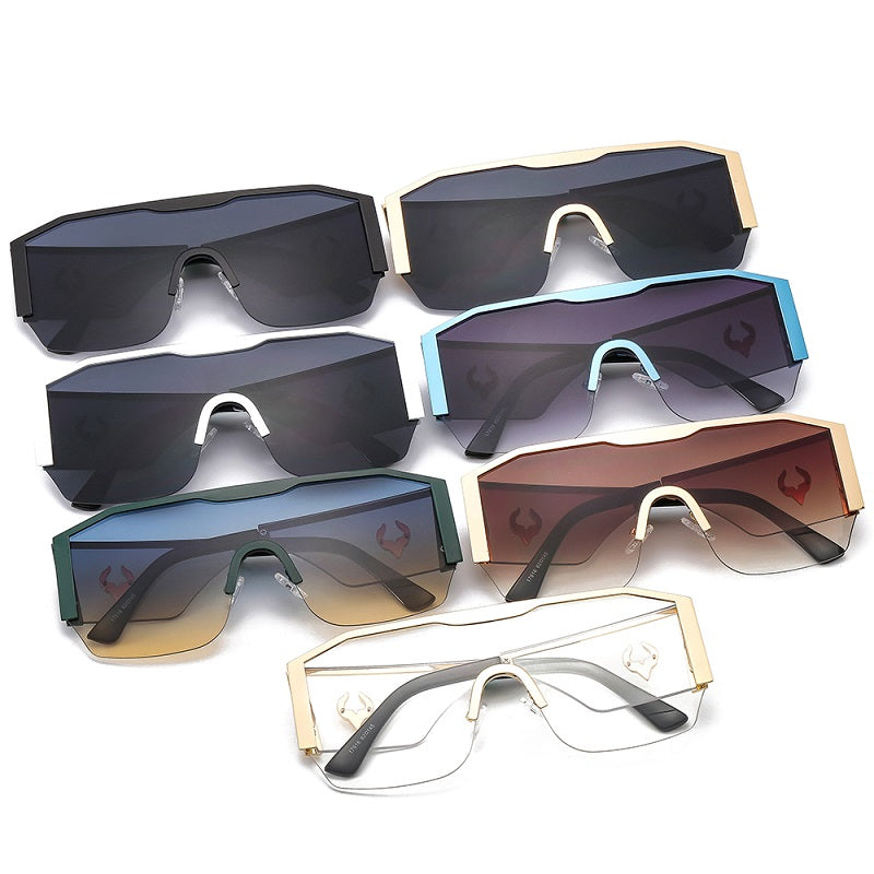 D&t 2021 New Fashion Shield Sunglasses Men Women High Quality Luxury - Executive-Skincare