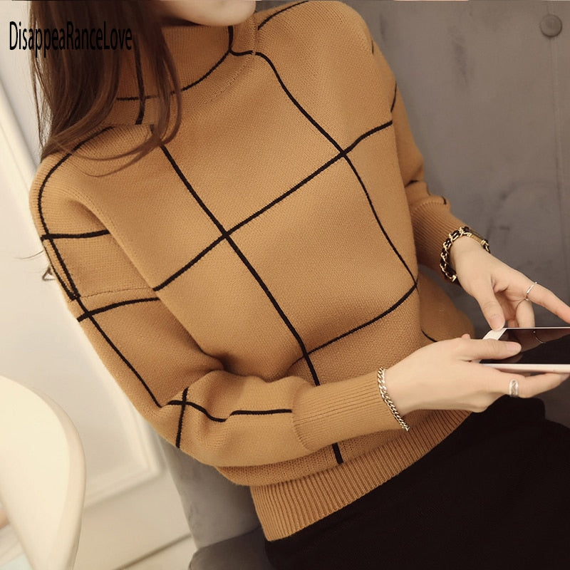 Disappearancelove 2022 Women High Quality Winter Turtleneck Sweater - Executive-Skincare