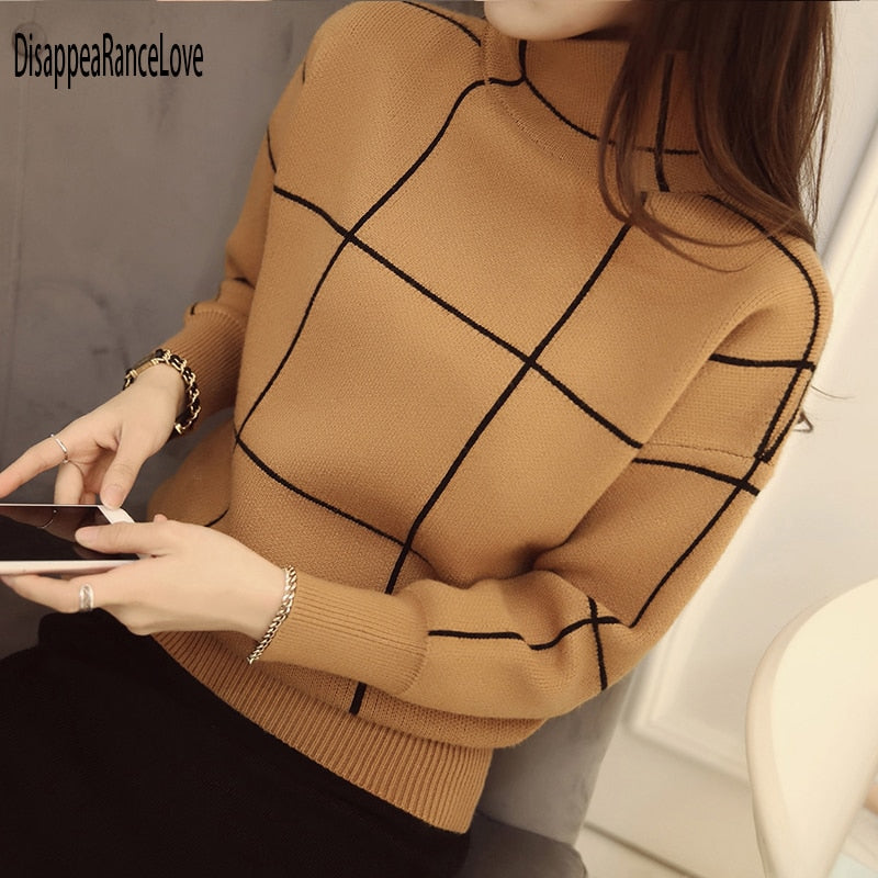 Disappearancelove 2022 Women High Quality Winter Turtleneck Sweater - Executive-Skincare