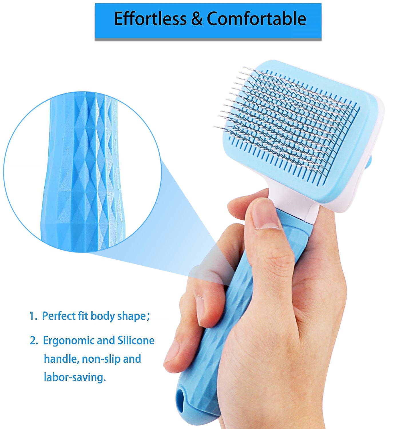 Dog Hair Remover Comb Cat Dog Hair Grooming And Care Brush For Long - Executive-Skincare