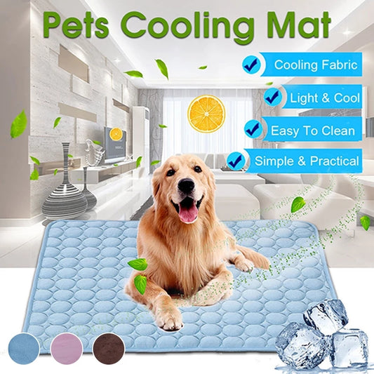 Dog Mat Cooling Summer Pad Mat For Dogs Cat Blanket Sofa Breathable - Executive-Skincare