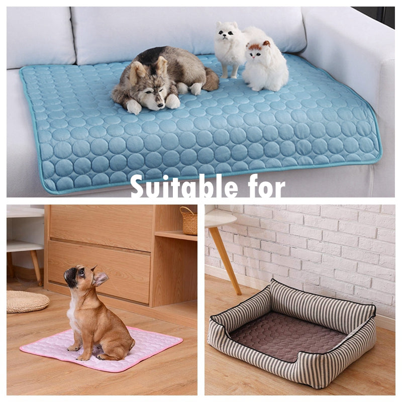 Dog Mat Cooling Summer Pad Mat For Dogs Cat Blanket Sofa Breathable - Executive-Skincare