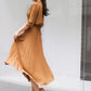 Elegant Chiffon Long Sleeve Shirt Dress Women Belt Lace Up A line - Executive-Skincare