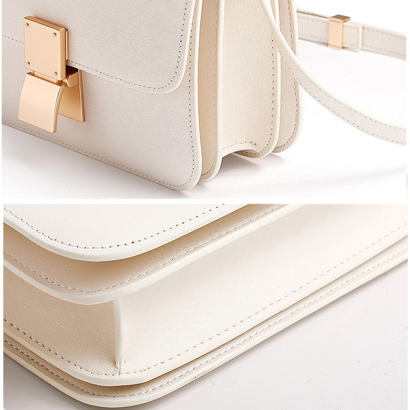 Women's Ins Retro Tofu Bags Female Small Square Shoulder Bag Messenger - Executive-Skincare