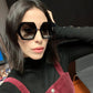 Fashion Luxury Square Ladies Fashion Brand Designer Retro Sun Glasses - Executive-Skincare