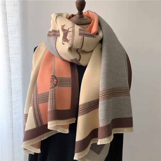 Fashion Winter Warm Cashmere Shawl Scarf For Women Design Neckerchief - Executive-Skincare