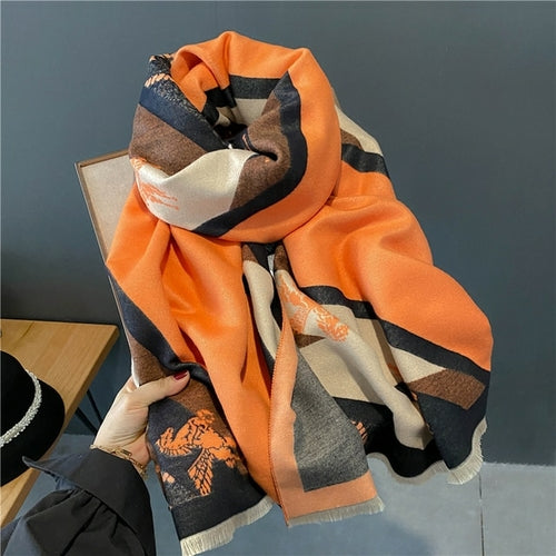 Fashion Winter Warm Cashmere Shawl Scarf For Women Design Neckerchief - Executive-Skincare