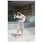 Fashion new chiffon dress transparent long sleeved polka dot dress - Executive-Skincare